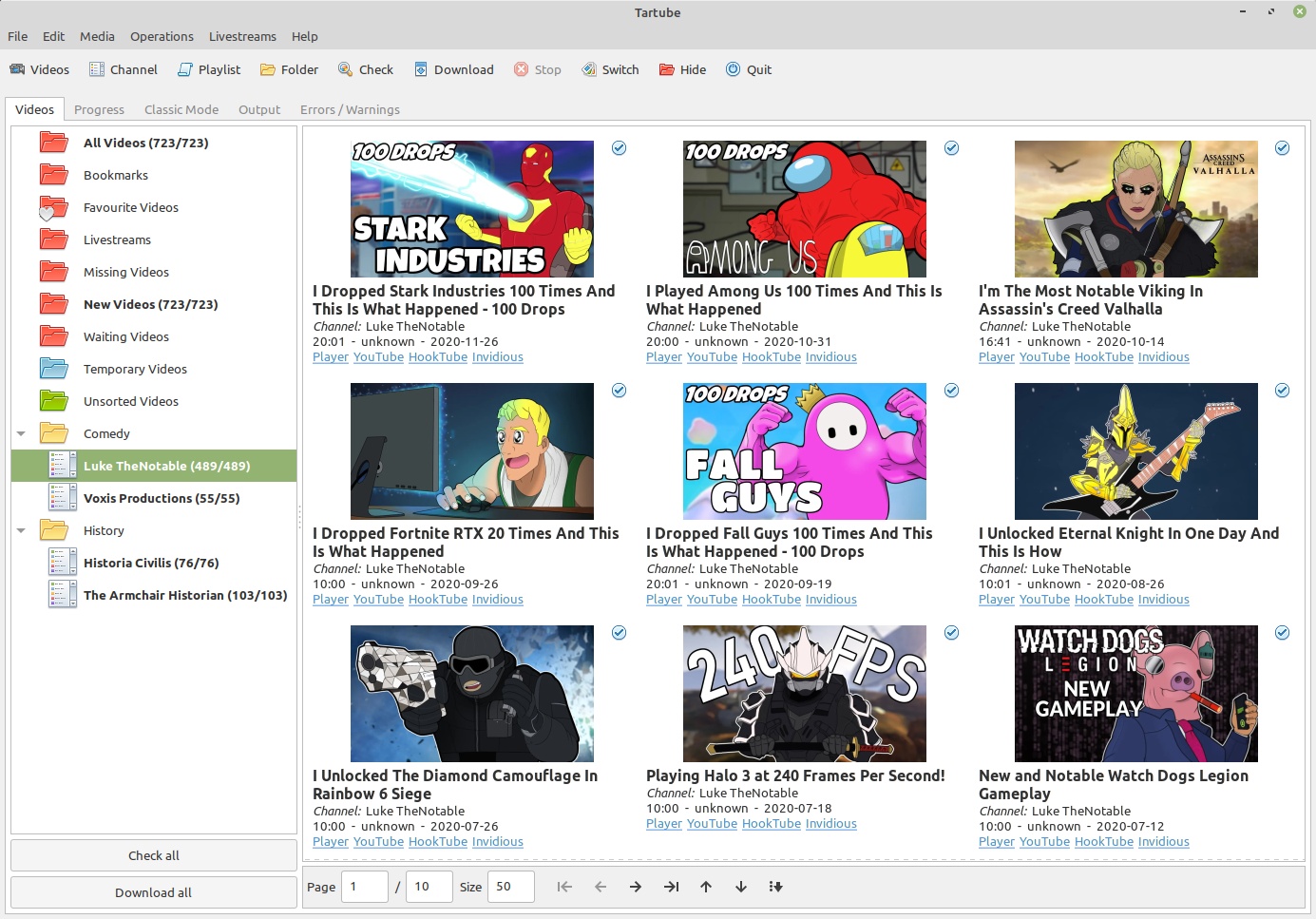 Tartube - Download de PlayLists do YouTube